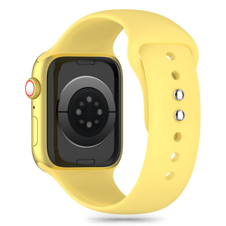 Pasek Tech-Protect Silicone na Apple Watch 4 / 5 / 6 / 7 / 8 / 9 / SE / Ultra 1 / 2 (42 / 44 / 45 / 49 mm) - żółty