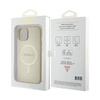 Oryginalne Etui APPLE IPHONE 15 Guess Hardcase Saffiano MagSafe (GUHMP15SPSAHMCB) złote