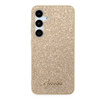 Oryginalne Etui GUESS Hardcase GUHCS24SHGGSHD do Samsung S24 (Glitter Script / złoty)