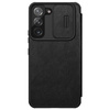 Nillkin Qin Leather Pro Case Hülle für Samsung Galaxy S22+ (S22 Plus) Kameraschutz Holster Cover Flip Cover Schwarz
