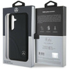 Original Case SAMSUNG GALAXY S25 Mercedes Leather Curved Stitches black