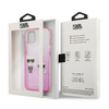 Karl Lagerfeld KLHCP13STGKCP iPhone 13 mini 5,4 "hardcase pink / pink Gradient Ikonik Karl &amp; Choupette