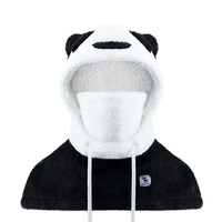 Qunature Panda Ski Balaclava for Kids/Adults Size M - Black/White