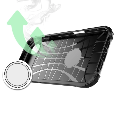 Etui Hybrid Armor na iPhone 17 Air pancerne - czarne