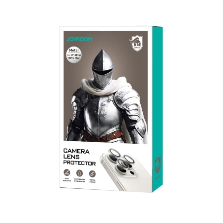 Szkło ochronne Joyroom JR-MFY0255 na obiektywy iPhone 16/16 Plus - czarne