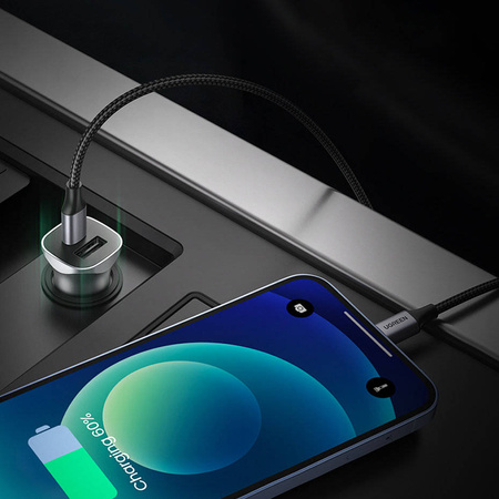 Ugreen USB Car Charger Type C / USB 24W Power Delivery Quick Charge gray (30780)