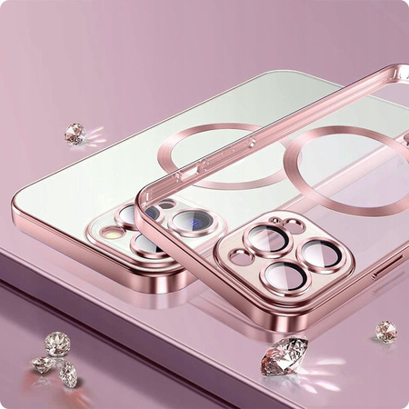 Schutzhülle APPLE IPHONE 15 PRO Tech-Protect MagShine schwarz