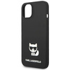 Original Case IPHONE 14 PLUS Karl Lagerfeld Hardcase Silicone Choupette Body (KLHCP14MSLCTBK) black