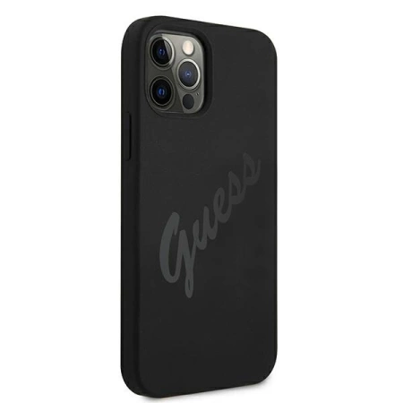 Guess GUHCP12LLSVSBK iPhone 12 Pro Max 6,7" czarny/black hardcase Script Vintage