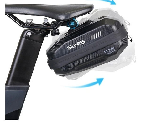 WILDMAN sakwa rowerowa pod siodełko na zamek 0,8L GD700 zielona