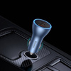 Baseus Golden Contactor Pro USB-A car charger + 2x USB-C 65W dark gray (CGJP010013)
