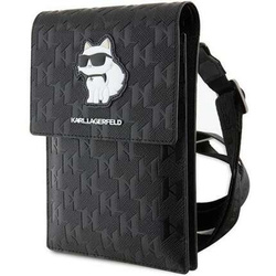 Bag Karl Lagerfeld Saffiano Monogram Choupette (KLWBSAKHPCK) black