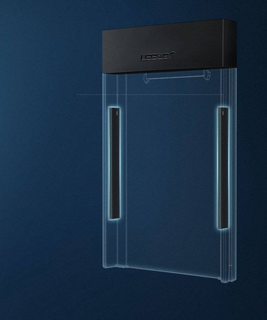 Ugreen kieszeń na dysk HDD SSD obudowa dysku SATA 2,5'' USB 3.2 Gen 1 (5 Gbps) micro USB SuperSpeed + kabel 0,5 m czarny (CM237 60353)
