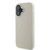 Guess GUHMP16SPGHSMME iPhone 16 6.1" beżowy/beige hardcase Grained Ring MagSafe