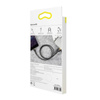Baseus Cafule Cable wytrzymały nylonowy kabel przewód USB / Lightning QC3.0 2A 3M czarno-złoty (CALKLF-RV1)