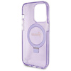 Original Case IPHONE 14 PRO Guess Hardcase Ring Stand Script Glitter MagSafe (GUHMP14LHRSGSU) purple