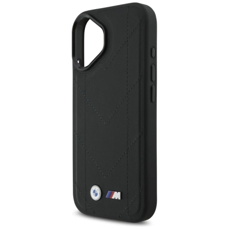 BMW M Quilted Logo MagSafe iPhone 17 Case - Black