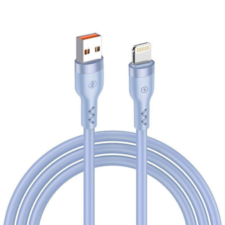 T-PHOX BOLD USB/LIGHTNING CABLE 3A SKY BLUE (120W FOR XIAOMI)