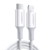 Ugreen kabel przewód USB Typ C - Lightning MFI 1m 3A 18W biały (10493)