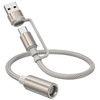 HOCO kabel USB A / Typ C do zapalniczka samochodowa UA38B 0,3 m złoty