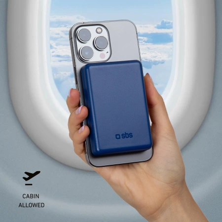 Powerbank SBS TEBB5000MAG1CB 5000 mAh kompatibel mit MagSafe - blau