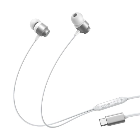 Joyroom JR-EC06 USB-C In-Ear-Kopfhörer – Silber