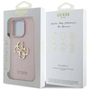 Case IPHONE 16 PRO MAX Guess Grained Big 4G Logo Small Classic Logo pink