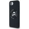 Etui Karl Lagerfeld Liquid Silicone Karl & Choupette Heads z MagSafe na iPhone 16e - czarne