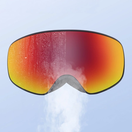 Qunature Black Kinder-Skibrille (Größe M/L) - Schwarz