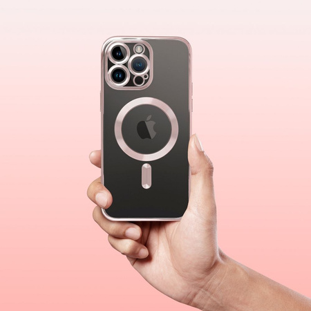 Futerał Electro Mag Cover kompatybilny z MagSafe do IPHONE 15 PRO złoty