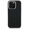 Original Case IPHONE 16 PRO Mercedes Hardcase Silicone Vertical Tonal Stripes MagSafe (MEHMP16L23SUVSK) black