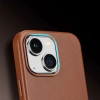 Dux Ducis Naples iPhone 14 Plus case magnetic leather MagSafe case brown