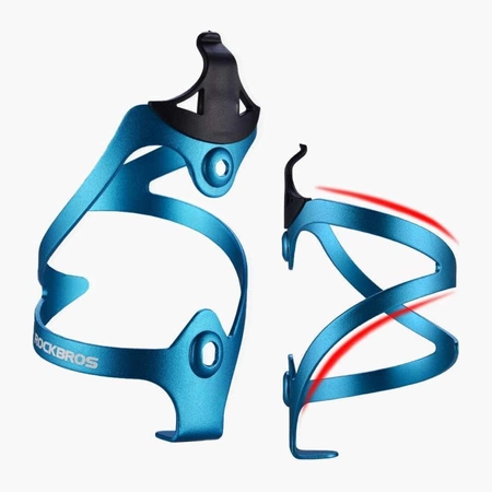 Rockbros 2017-11ABL Aluminiumhalter für eine Fahrradwasserflasche – blau