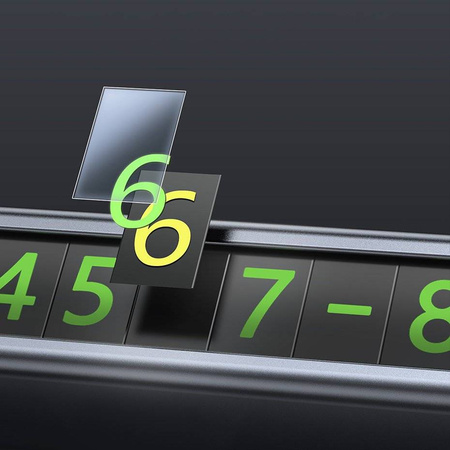 Baseus Square Bar Temporary Parking Number Plate black (CNFT000001)