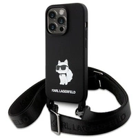 Etui Karl Lagerfeld Crossbody Silicone Choupette do iPhone 15 Pro Max - czarne