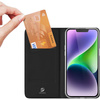 Etui do iPhone 15 Plus pokrowiec z klapką i portfelem Dux Ducis Skin Pro - czarne