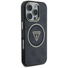 GUESS futerał do IPHONE 16 Pro kompatybilny z MagSafe GUHMP16LHG4PRTGK (IML Metal Glitter 4G Circle Triangle) czarny