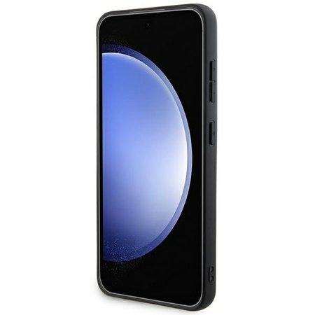 DKNY DKHCS24SPRTHSLK S24 S921  czarny/black hardcase Leather Mono Stripe & Metal Logo