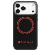 Audi RSQ Carbon Fiber Sport Red Circle MagSafe Case für iPhone 17 Pro Max – Schwarz