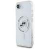 KARL LAGERFELD futerał do IPHONE 16e (SE 4 2025) kompatybilny z MagSafe KLHMPSE4HLSKCH (IML Metal KC Heads) biały