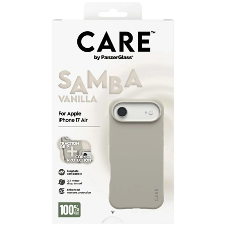 CARE by PanzerGlass Fashionable Samba MagSafe Case for iPhone Air - Gray