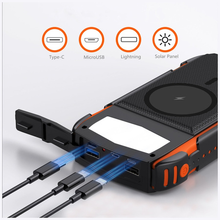 4smarts Powerbank Solarny TitanPack       Rugged UltiMag 20000mAh black/czarny 496560
