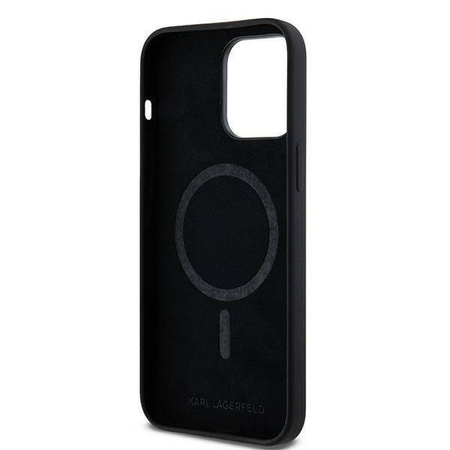 Karl Lagerfeld KLHMP14XSCMKCRHK iPhone 14 Pro Max 6.7" czarny/black hardcase Silicone Karl & Choupette MagSafe