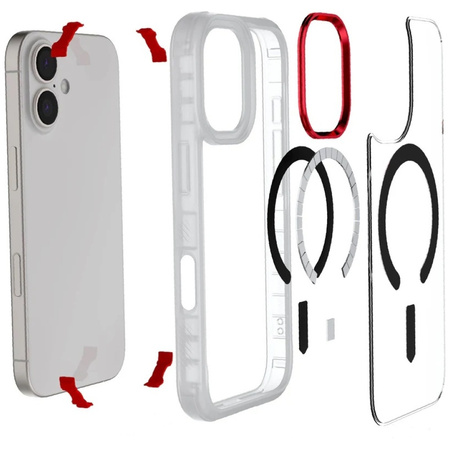 Etui Ghostek Covert MagSafe do iPhone 17 przezroczysty