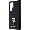 Oryginalne Etui KARL LAGERFELD hardcase Silicone Ikonik Metal Pin KLHCS24LSMHKNPK do Samsung Galaxy S24 Ultra czarny