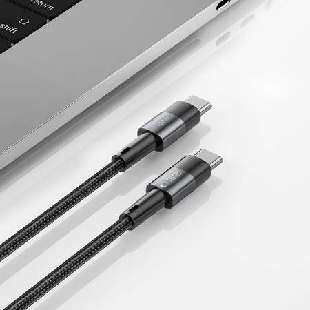 Cable 5A PD100W 1m USB-C - USB-C Tech-Protect Ultraboost grey