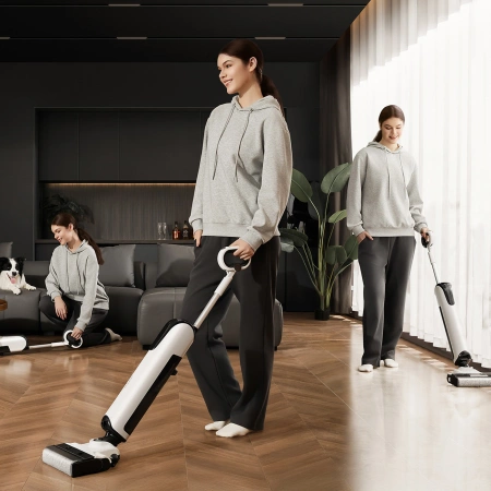 Odkurzacz pionowy UWANT D700 z funkcją mopowania i stacją ładowania - biały