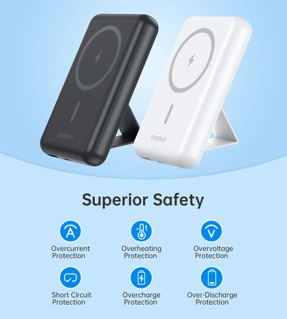 Powerbank Choetech B663 bezprzewodowy MagSafe 10000mAh - czarny