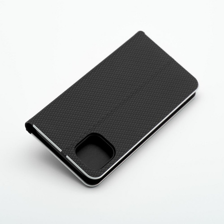 Kabura LUNA Book Carbon do IPHONE XR (") czarny