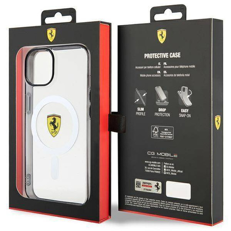 Ferrari FEHMP14MURKT iPhone 14 Plus 6,7" przezroczysty/transparent hardcase Outline Magsafe